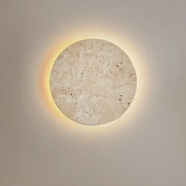 Natural Yellow Cave Stone Led Wall Sconce Lamp