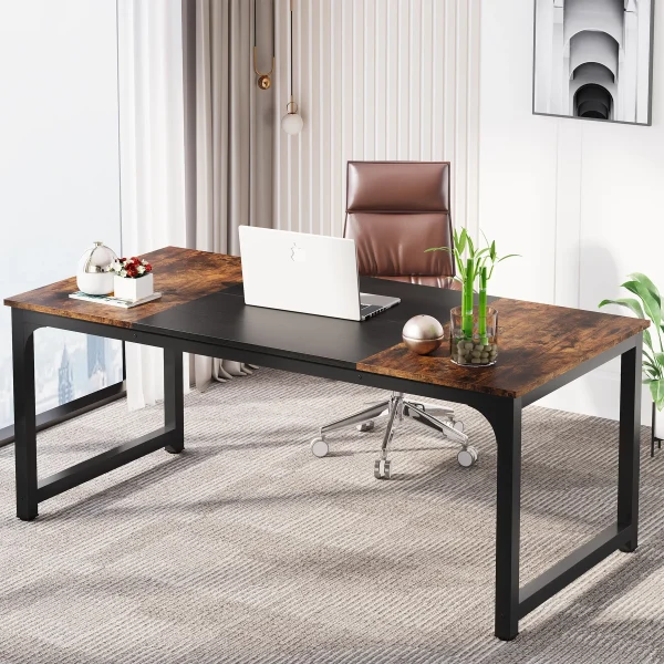 Tribesigns Modern Computer Desk - Large Office Desk Workstation